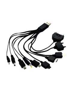 Buy 10-In-1 USB Charging Cable Black in UAE