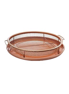 Buy Copper Round Crispy Tray Gold in UAE