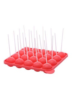 اشتري 22-Piece Cake Pop With Pop Stick أحمر 9x7 بوصة في الامارات