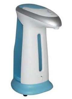 Buy Hands Free Soap Dispenser White/Blue 8x16x17inch in Saudi Arabia