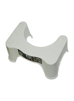 Buy Toilet Rest Stand Stool White 44x20centimeter in UAE