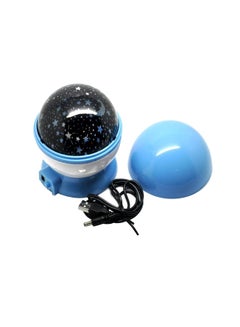 Buy Rotating Star Moon Sky Projector Lamp Blue in Saudi Arabia