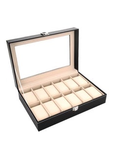 Buy 12 Compartments Watch Storage Box in UAE
