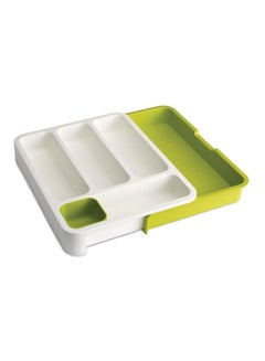 Buy Kitchen Organizer Drawer White/Green in Saudi Arabia