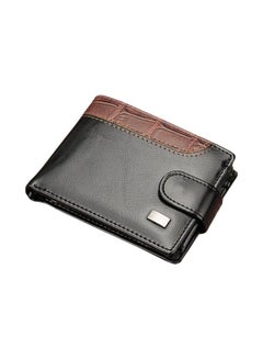 Buy Leather Bifold Wallet Black/Brown in UAE