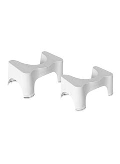 Buy Bathroom Toilet Stool White in UAE