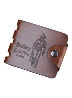 Buy Leather Bifold Wallet Brown in UAE