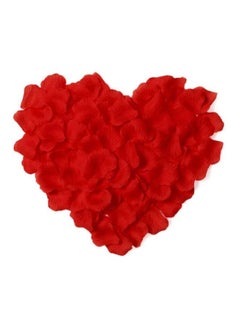 Buy 1000-Piece Artificial Rose Petal Set Red in Saudi Arabia