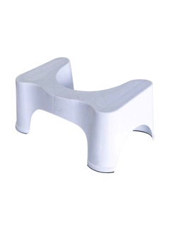 Buy Plastic Toilet Stool White 1.4kg in UAE