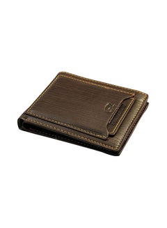 Buy Leather Wallet With Removable Card Mini Wallet Coffee in Saudi Arabia