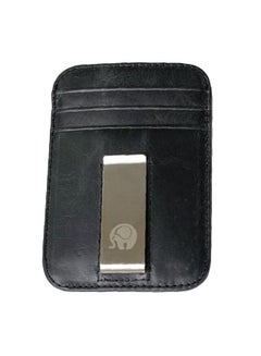 Buy RFID Blocking Leather Credit Card Wallet QB44-2 Black in UAE