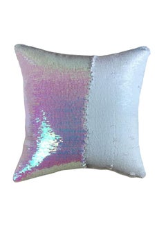 Buy Reversible Sequin Cushion Cover Multicolour 39x39centimeter in Saudi Arabia