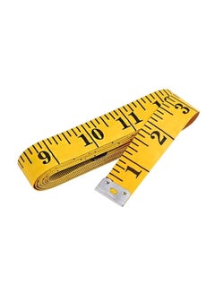 Buy Double Scale Tailor Tape Yellow/Black 3meter in UAE