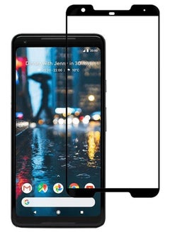 Buy Tempered Glass Screen Protector For Google Pixel 2XL 6-Inch Black/Clear in UAE