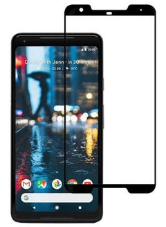 اشتري Tempered Glass Screen Protector For Google Pixel 2XL 6-Inch أسود / شفاف في الامارات