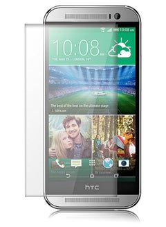 اشتري لاصقة حماية للشاشة من الزجاج المقوى لهاتف HTC ون M8 مقاس 5.76 بوصات شفاف في الامارات