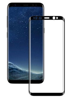 Buy Tempered Glass Screen Protector For Samsung Galaxy S9 Plus 6.2 -Inch Black/Clear in UAE