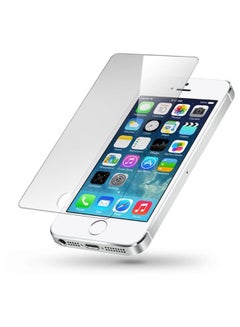 Buy Tempered Glass Screen Protector For Apple iPhone 5S Clear in UAE