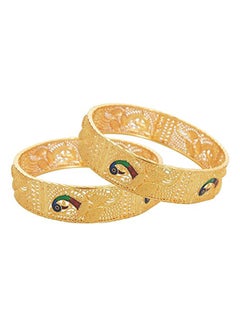 Buy Alloy Bollywood Gold Plated Traditional Bangle in UAE