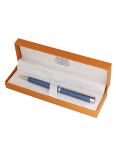 Buy Gripped Ball-Point Pen Light Blue/ Silver in Saudi Arabia