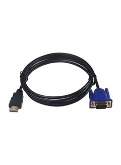 Buy HDMI To VGA Cable Black in Saudi Arabia