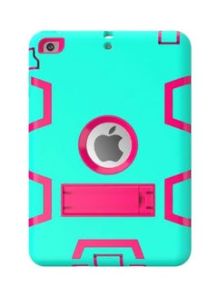 Buy Hybrid Armor Case Cover With Kickstand For Apple iPad Air 2/iPad 6/iPad Pro 9.7-Inch Turquoise/Pink in UAE