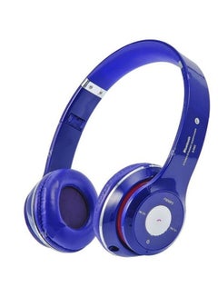 Buy Wireless Bluetooth Foldable On-Ear Headphone Blue in Saudi Arabia