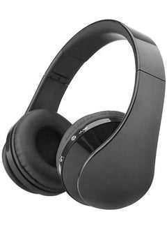 Buy On-Ear Bluetooth Wireless Headset Headphone Earphone With Mic Black in Saudi Arabia
