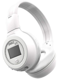 Buy Bluetooth Wireless On-Ear Headphone White in Saudi Arabia