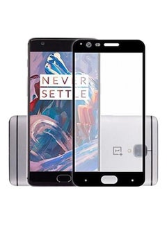 Buy 9H Hardness HD Tempered Glass Screen Protector For Oneplus 3/3T Black in UAE
