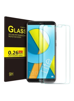 Buy 2-Pack 9H Hardness HD Tempered Glass Screen Protector For Huawei Honor 9 Lite Clear in UAE