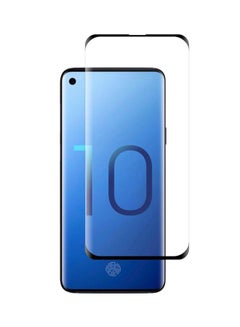 Buy 5D Tempered Glass Screen Protector For Samsung Galaxy S10 Black in UAE