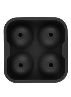 Buy Four Sphere Ice Balls Mould Tray Black 11.5x4.5x11.5centimeter in UAE