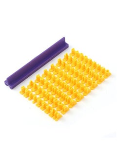 Buy Alphabet Number Mold Safe Cake Fondant Cookie Cutter Yellow/Purple in UAE