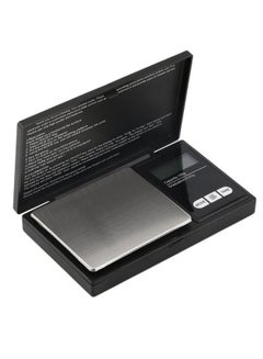Buy Portable Digital Jewelry Balance Weight Scale Black/Silver 12.8x1.8x7.6centimeter in Saudi Arabia