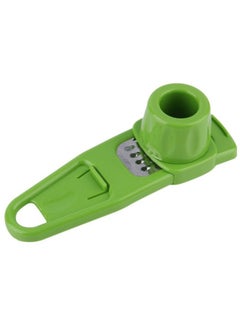 Buy Multi-Function Garlic Ginger Grinder Slicer Green 13.8x4.6x3.8centimeter in Egypt