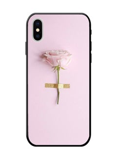 Buy Protective Case Cover For Apple iPhone X Pink/Black in Saudi Arabia