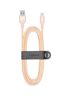 Buy Elite Lightning To USB Cable Gold in Saudi Arabia