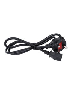 Buy 3 Pin Desktop Power Cable With Fuse Black in UAE