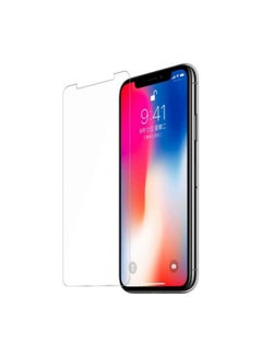 Buy Tempered Glass Screen Protector For Apple iPhone X Clear in Saudi Arabia