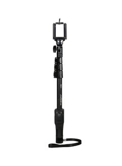 Buy Extendable Selfie Stick Monopod With Shutter Remote Control Black in UAE