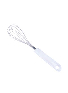 اشتري Crystal Egg Whisk With Cut-out Handle أبيض/فضي 29x6x6 سنتيمتر في السعودية