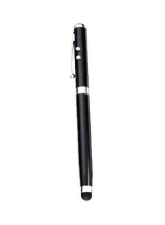 Buy Multifunction Pen: Capacitive Stylus Pen + Ball Pen + Red Laser Pointer + White Led Flashlight Black in Saudi Arabia
