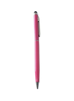 Buy Capacitive 2-In-1 Touch Screen Stylus Ballpoint Pen For iPad iPhone Pink in UAE