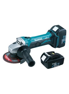 Buy Cordless Angle Grinder 115mm 18V 5.0Ah With 2 Battery + 1 Charger DGA452RTJ multicolour in Saudi Arabia