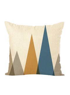 Buy Decorative Geometric Printed Pillow Multicolour in Saudi Arabia