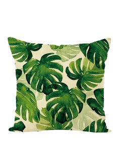 Buy Decorative Leaf Printed Pillow Multicolour 40x40cm in Saudi Arabia