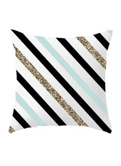 Buy Decorative Stripe Printed Pillow Multicolour 45x45cm in UAE