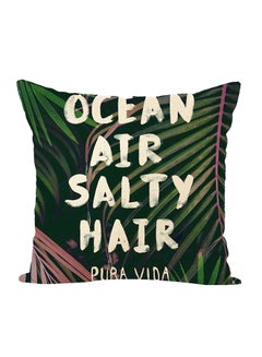 Buy Decorative Quotes Printed Pillow Multicolour 40x40cm in Saudi Arabia