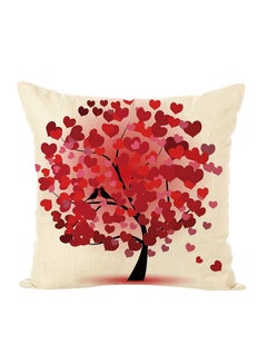 اشتري وسادة للزينة بطبعة شجرة قلوب أبيض/أحمر/أسود في السعودية